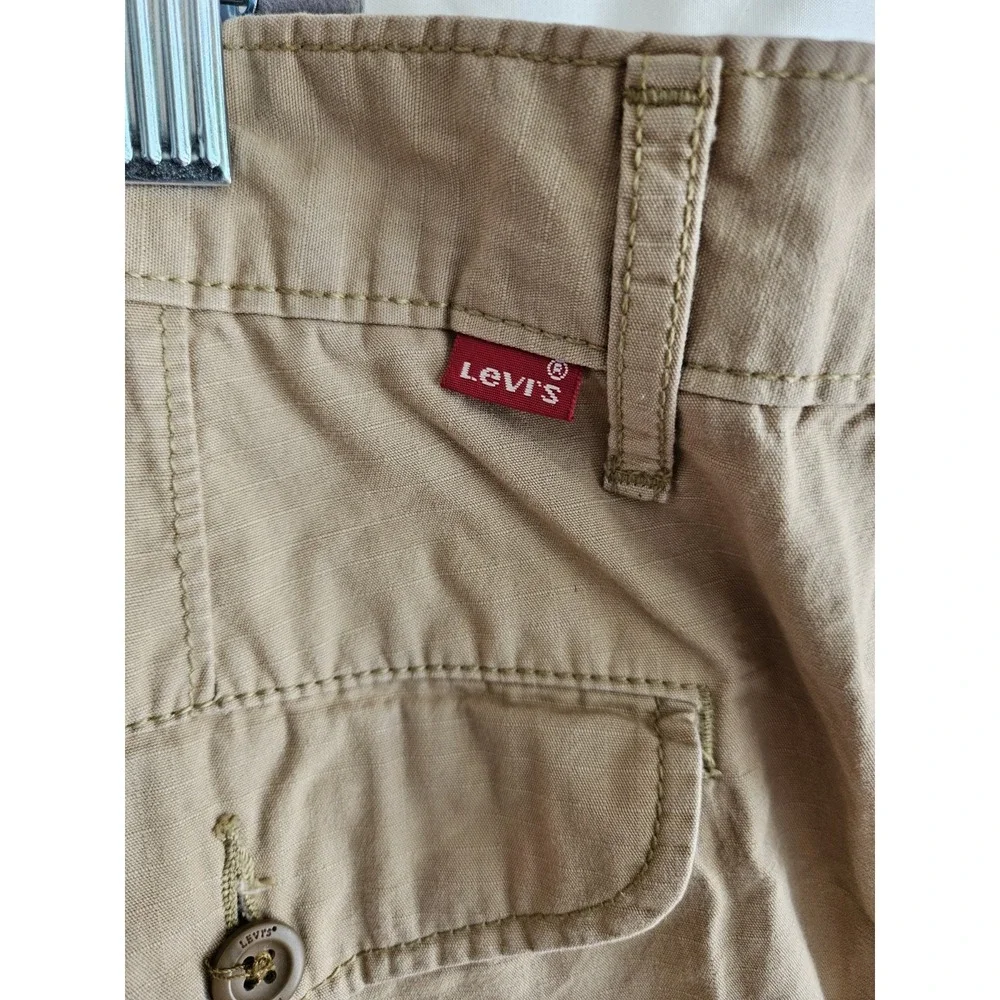 Levi's Men's Cargo Shorts Size 42 Khaki Tan WaterLess Utility Ripstop Pockets